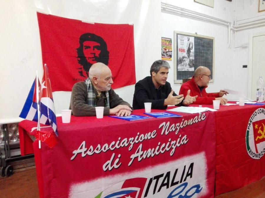 Intervención del 1er Secretario a cargo de Asuntos Políticos y de Prensa de la Embajada de Cuba en Italia