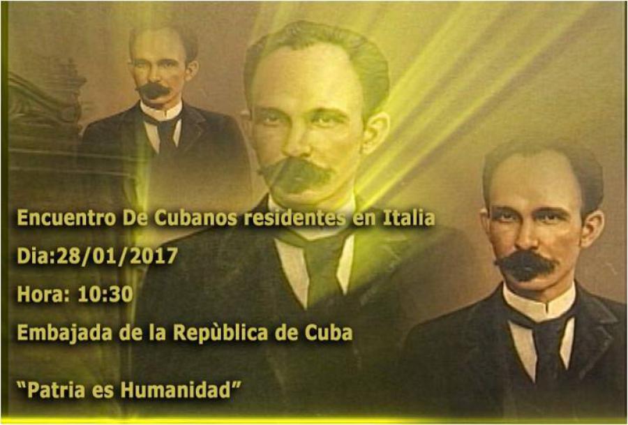 Convocatoria al IV Encuentro Cubanos Residentes en Italia