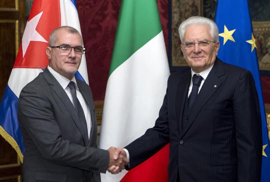 Presidente de la República Italiana recibe a nuevo Embajador de Cuba