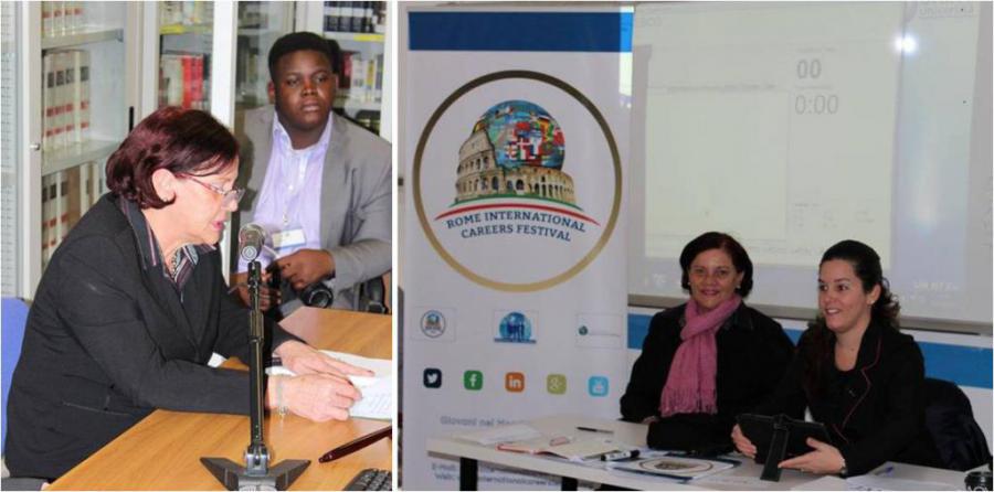 Representantes Adjunta y Alterna de Cuba ante Organismos Internacionales con Sede en Roma ofrecen conferencia en ROMAMUN 2017 Representantes Adjunta y Alterna de Cuba ante Organismos Internacionales con Sede en Roma