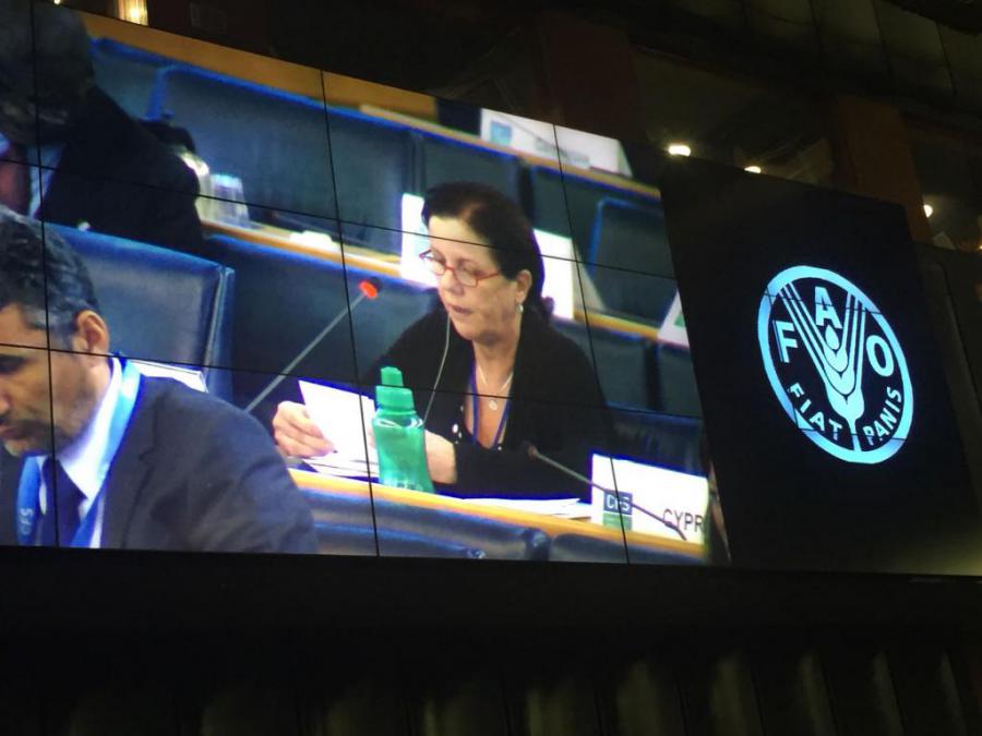 Intervención de la delegación cubana en el 44 periodo de sesiones del Comité de Seguridad Alimentaria 9 al 13 de octubre de 2017, Roma