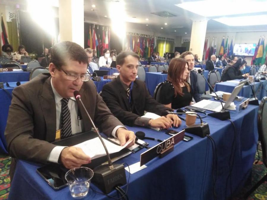 The Cuban delegation attending the 27th Assembly of the International Seabed Authority (ISA) denounced the impact of the blockade.