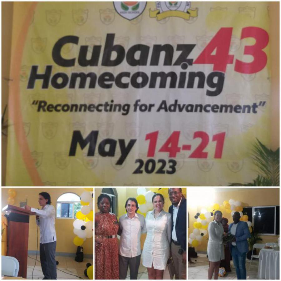 Cuba participates in celebrations for the 43rd anniversary of Garvey-Maceo High School.