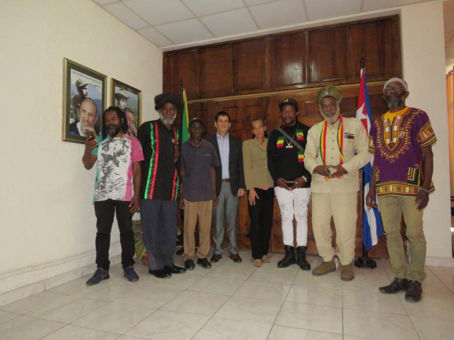 Ambassador of Cuba receives leaders of the Marcus Garvey People's Political Party