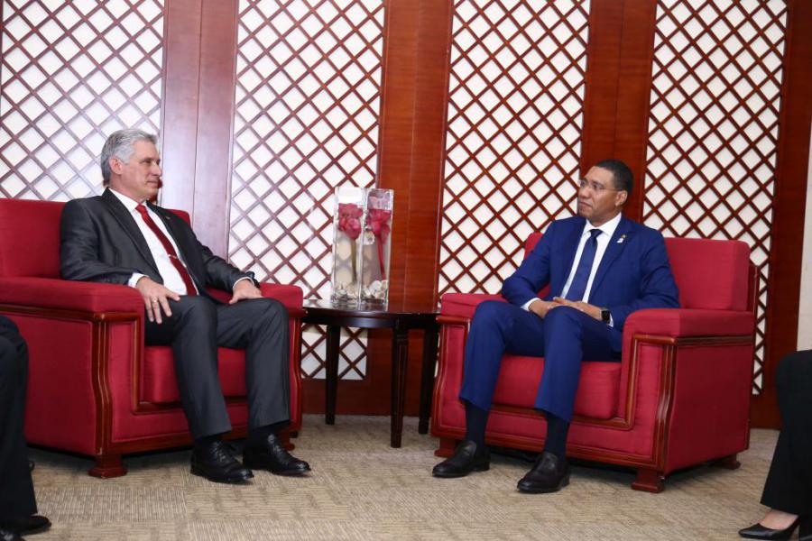The Most Honourable Andrew Holness, Prime Minister of Jamaica, sent a congratulatory message to the President of the Republic of Cuba, Miguel Díaz-Canel Bermúdez, on the commemoration of the 62nd Anniversary of the Triumph of the Cuban Revolution.
