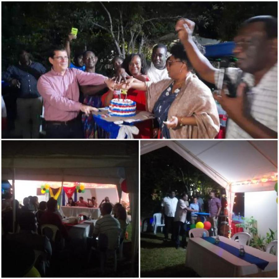 Celebran en Jamaica aniversario 65 del triunfo de la Revolución