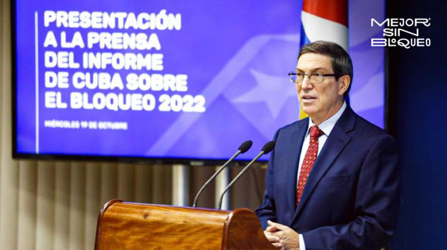 palabras del Ministro de Relaciones Exteriores de la República de Cuba, Bruno Rodríguez Parrilla, en la presentación a la prensa nacional y extranjera, de la actualización del informe nacional en virtud de la resolución 75/289 de la Asamblea General de las Naciones Unidas, titulada “Necesidad de poner fin al bloqueo económico, comercial y financiero impuesto por los Estados Unidos de América contra Cuba”. (Período agosto 2021- febrero 2022)