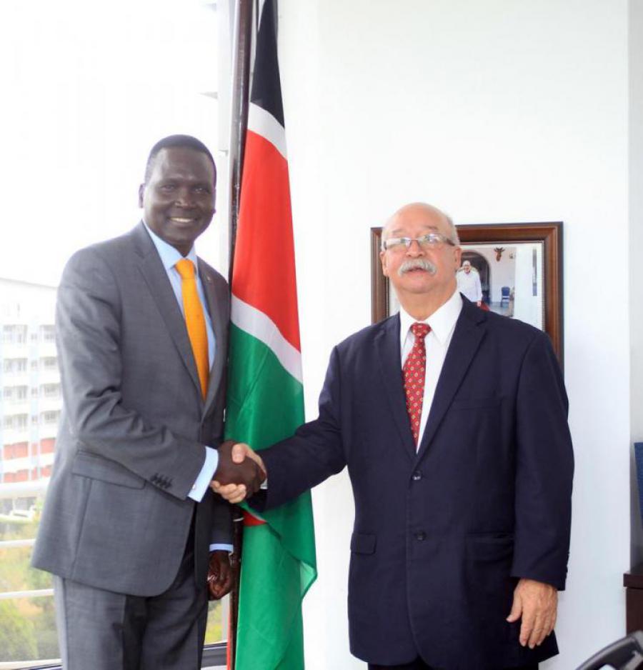 Ambassador of Cuba to Kenya pays a courtesy call to NOC-K President