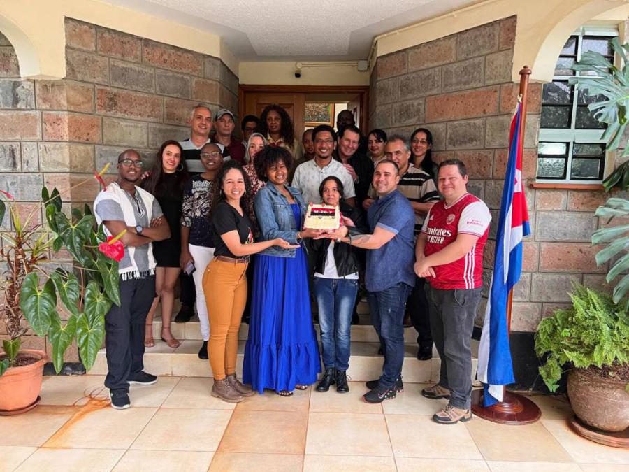 Jornada de celebración en EmbaCuba Kenya por el Día de la Rebeldía Nacional 