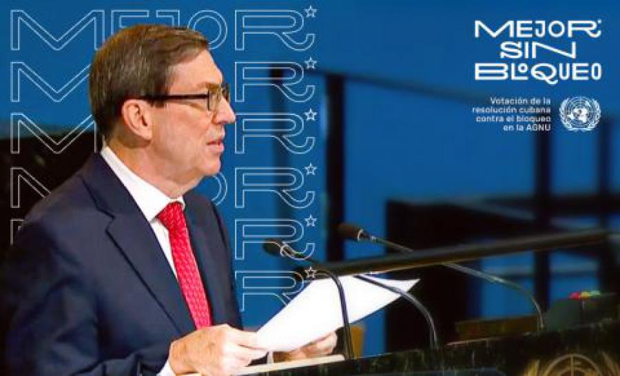 Discurso del ministro de Relaciones Exteriores, Bruno Rodríguez Parrilla, en la presentación del proyecto de Resolución A/77/L.5, titulado “Necesidad de poner fin al bloqueo económico, comercial y financiero impuesto por los Estados Unidos de América contra Cuba”, el 3 de noviembre de 2022.