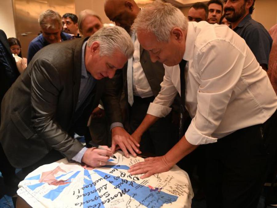 «Todos vamos a estar juntos, luchando por esta Patria grande»
