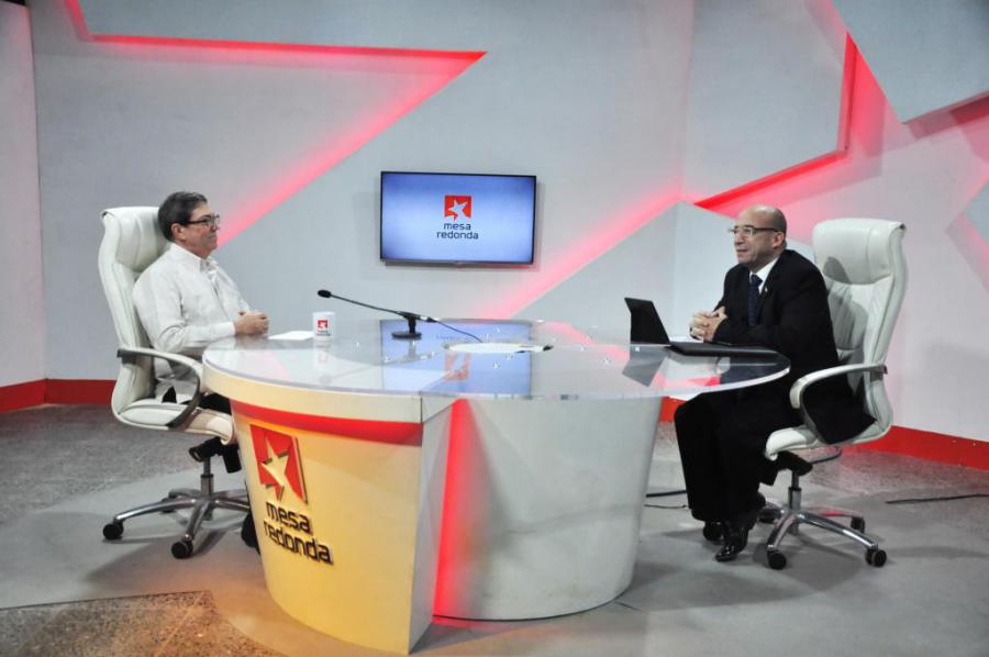 Comparece Ministro de Relaciones Exteriores, Bruno Rodríguez Parrilla, en Mesa Redonda para informar sobre las líneas fundamentales y proyecciones de la política exterior cubana