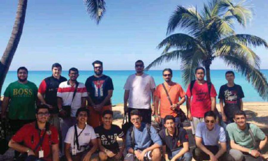 Grupo de estudiantes kuwaitíes visitan Cuba