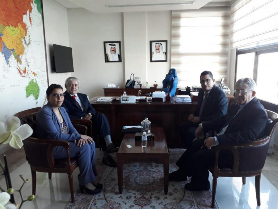 Inicia visita de trabajo a Kuwait el Embajador Otto Vaillant, Director del Equipo de Servicios ,Traducción e Intérpretes, como parte de su gira por el Medio Oriente