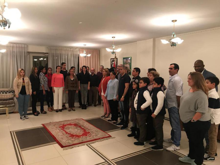 Rinden homenaje al Apóstol José Martí comunidad cubana y Brigada de médicos colaboradores en Kuwait