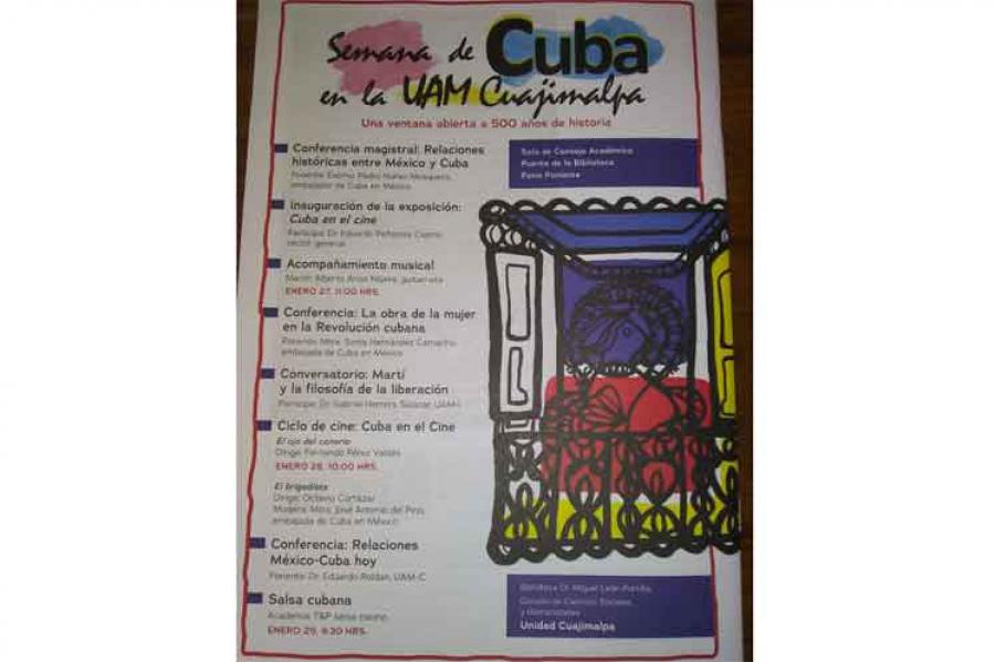Semana de Cuba en la UAM Cuajimalpa dedicada a José Martí y a La Habana