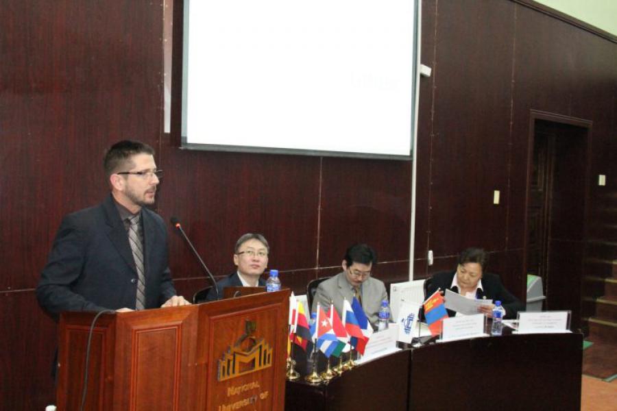 Cuban Ambassador participates in the International Conference on "European Studies: Language, Culture and History" at the National University of Mongolia.