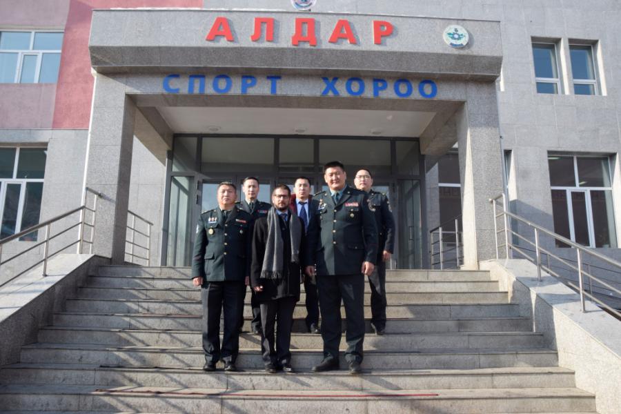 Visita el Embajador de Cuba el Centro Deportivo “Aldar” de las Fuerzas Armadas de Mongolia.