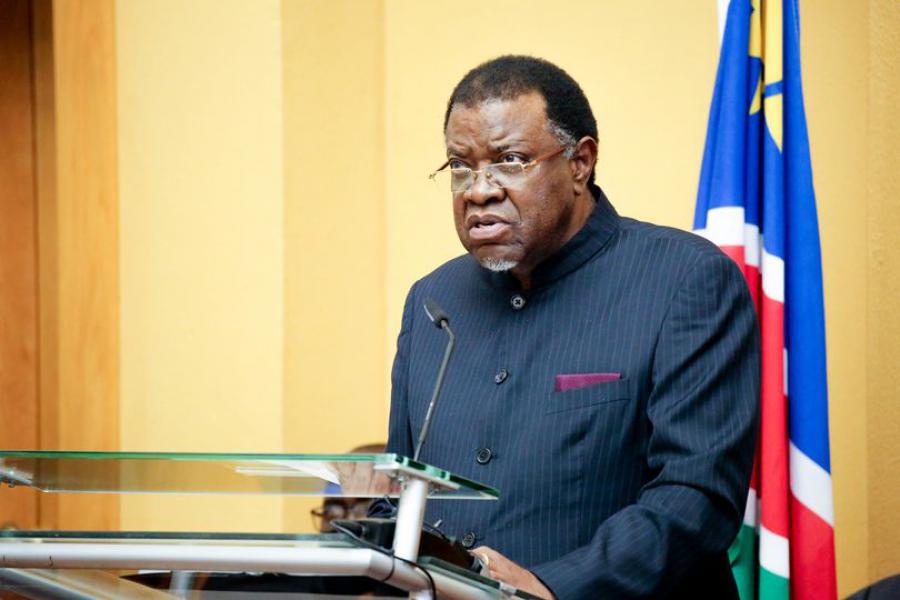 Namibian President condemns the blockade against Cuba.