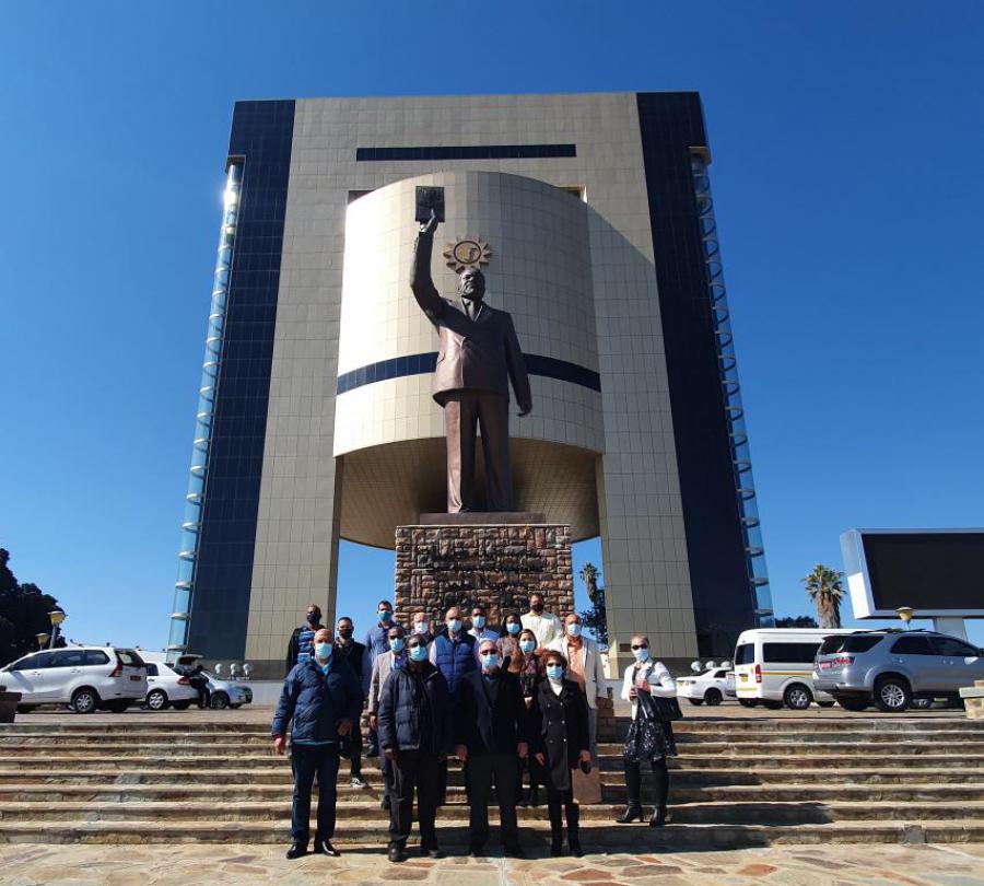 Cuban representation visits the Museum of the Independence of Namibia on the occasion of Africa Day.