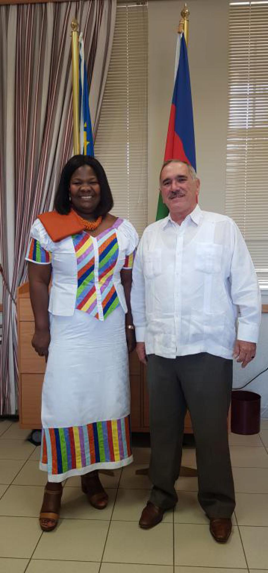 Whip of SWAPO Party at the Namibian Parliament condemns the US blockade.