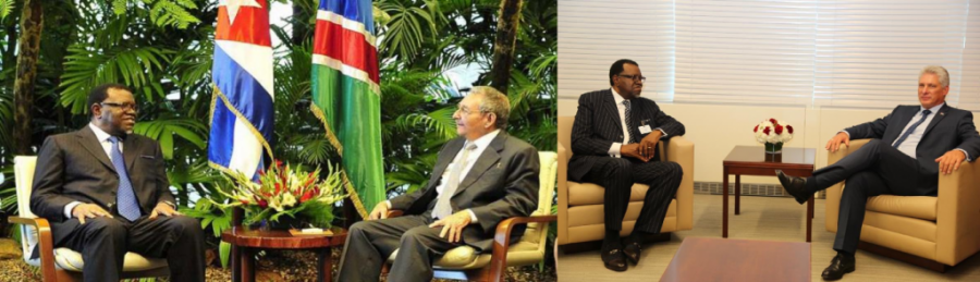 Presidente de Namibia envía mensajes por Congreso del PCC al General de Ejército y al presidente Díaz-Canel.
