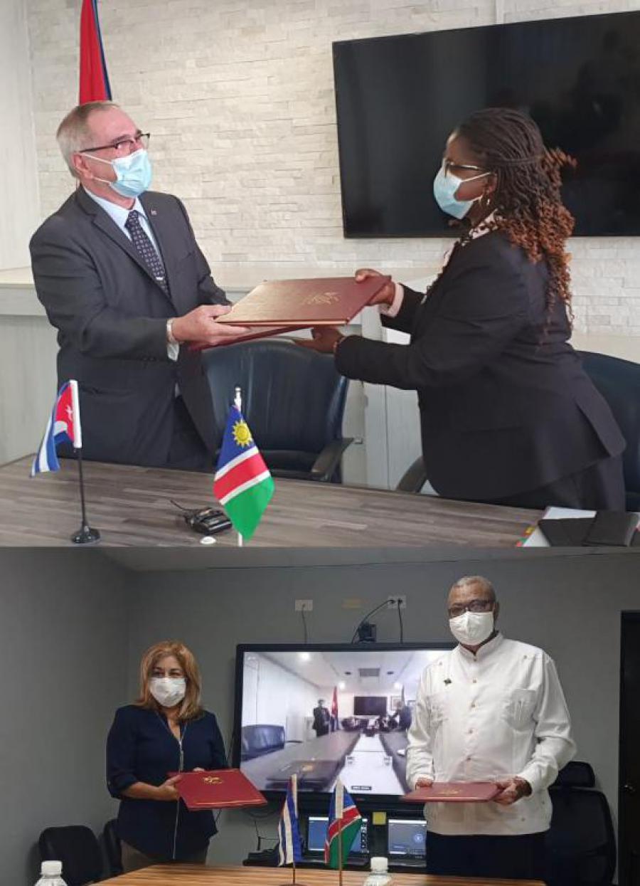 Namibia and Cuba conclude the V Session of the Joint Working Group.