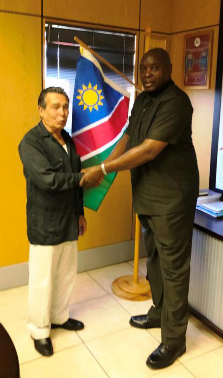 Embajador cubano en Namibia y Ministro de Obras Públicas 