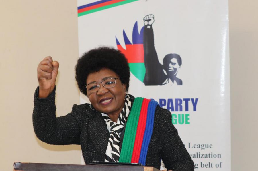 Sophia Shaningwa, secretaria general del Partido SWAPO