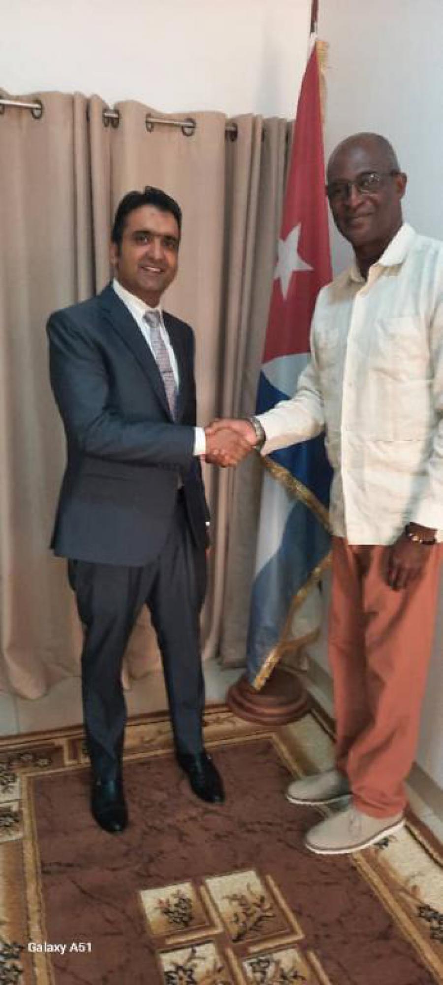 Recibe Encargado de Negocios de Cuba al Jefe de Misión Adjunto de Pakistán en Níger