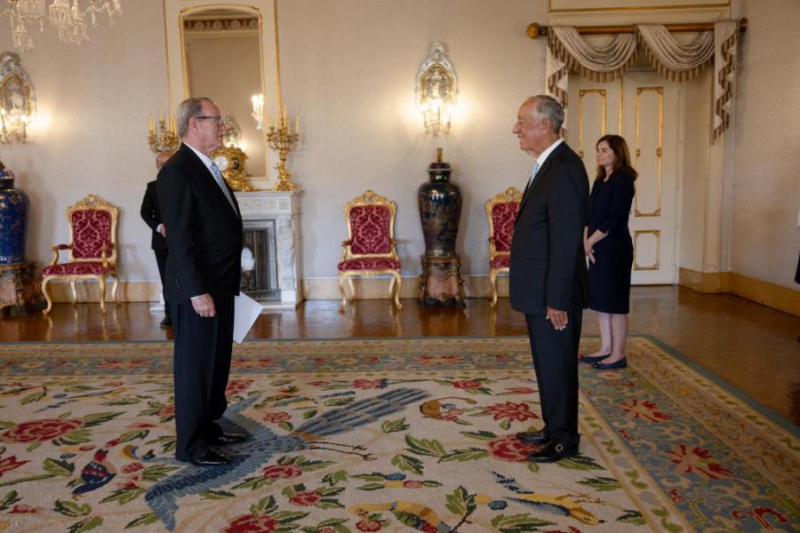 El embajador de Cuba en Portugal presentó cartas credenciales ante el Presidente de la República