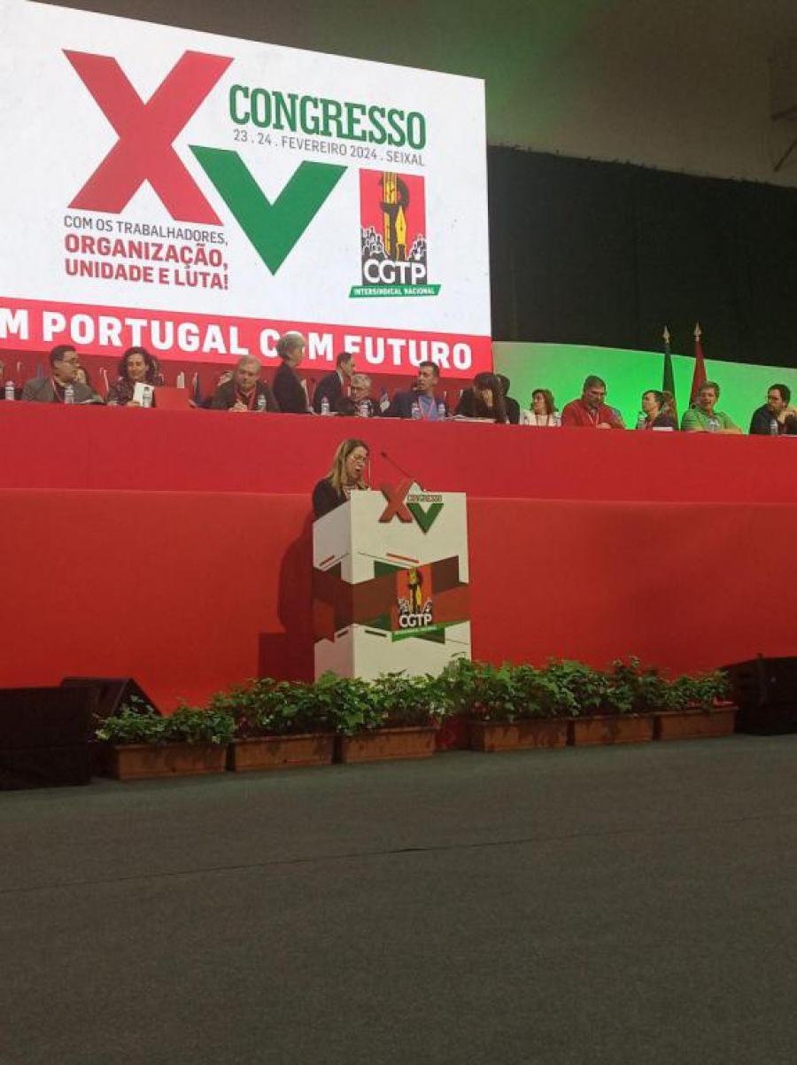 Participa Cuba en XV Congreso de la CGTP en Portugal