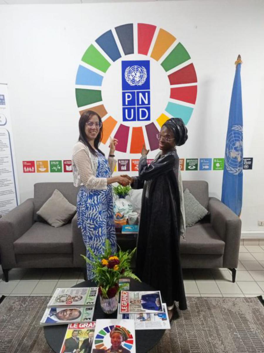 Cordial encuentro de Embajadora de Cuba y Representante del PNUD en República del Congo
