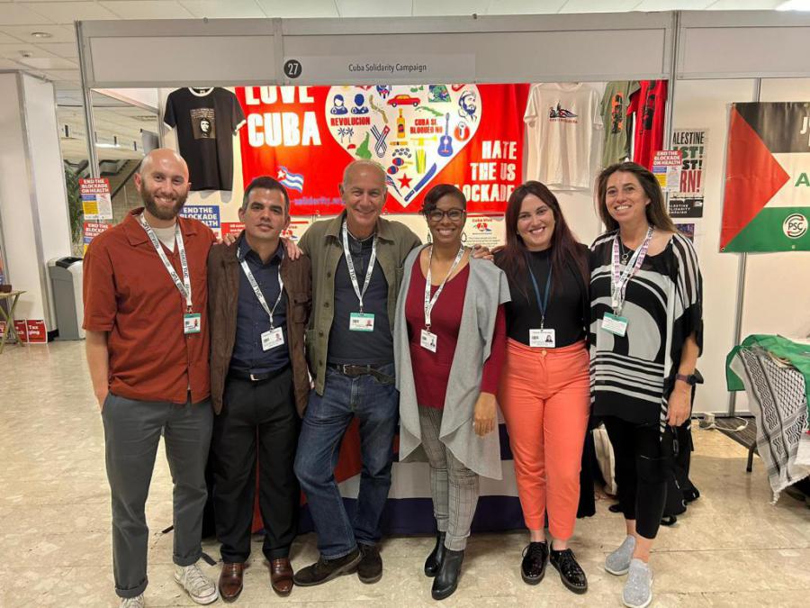 Emotional act of solidarity with Cuba during the TUC Annual Conference. Ambassador Ismara Vargas Walter addressed at a fringe meeting dedicated to solidarity with Cuba during the 156th Annual Conference of the British Trades Union Congress (TUC).