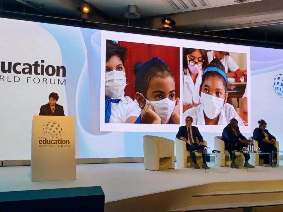 Interviene Ministra del MINED en Foro Mundial de Educación
