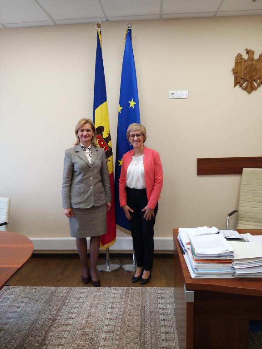 Doina Gherman, Presidenta del Comite de Política Exterior e Integración Europea recibe a la Encargada de Negocios a.i. de Cuba