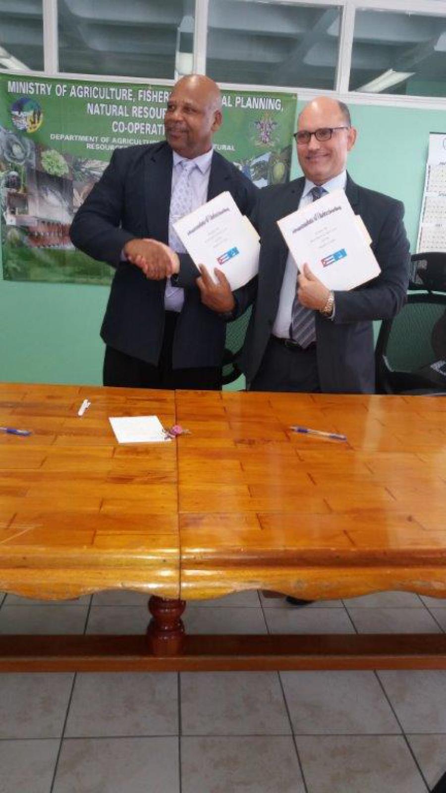 Cuba and Saint Lucia Sign Agricultural Agreement