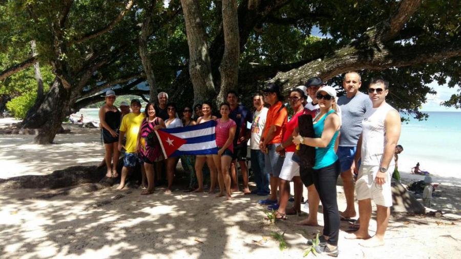 Celebran en Seychelles la victoria de Playa Girón Seychelles.
