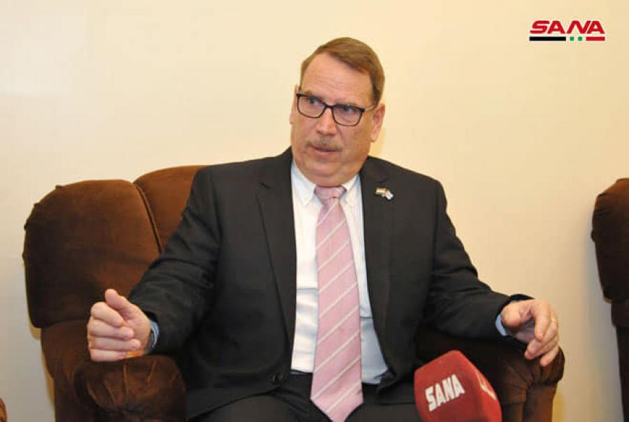 Entrevista del Embajador de Cuba a la agencia siria SANA por el 60 Aniversario de la Revolución Cubana