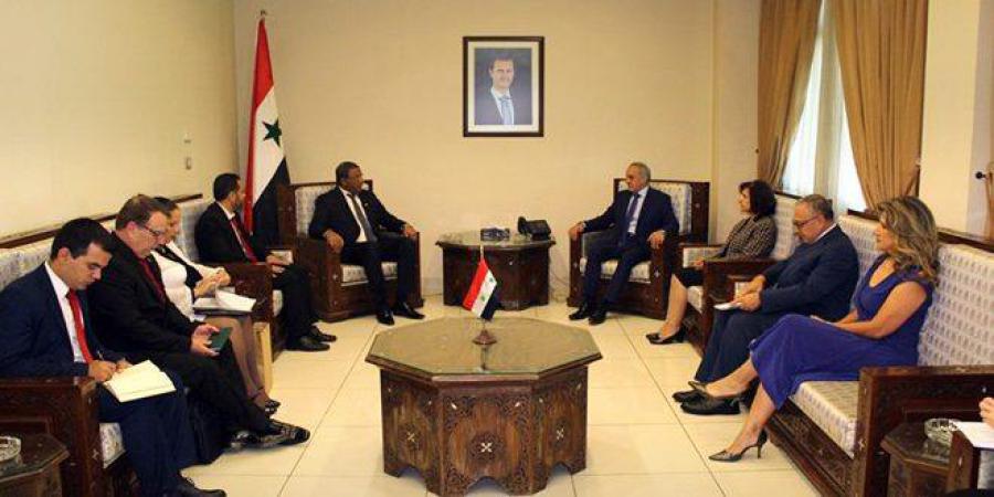 el viceministro de Exteriores y Emigrantes sirio Ayman Sousan resaltó la coordinación entre los representantes de los dos países en los organismos de la ONU
