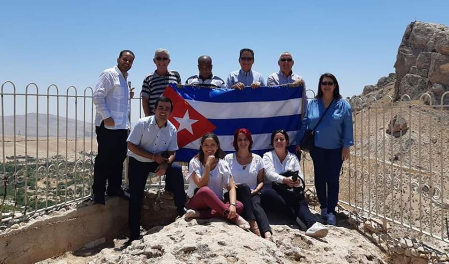 La Embajada de la República de Cuba en Damasco celebró hoy el 66 aniversario de los asaltos a los cuarteles Moncada y Carlos Manuel de Céspedes. La Embajada de la República de Cuba en Damasco celebró hoy el 66 aniversario de los asaltos a los cuarteles Moncada y Carlos Manuel de Céspedes.