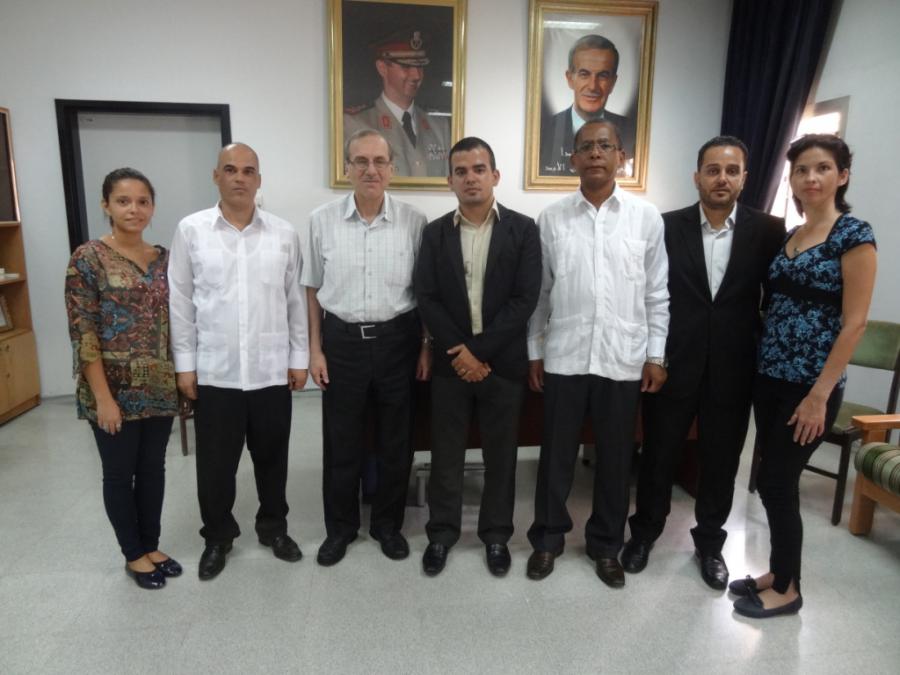 Embajada de Cuba en Damasco visita Hospital Militar Yussef Azmeh