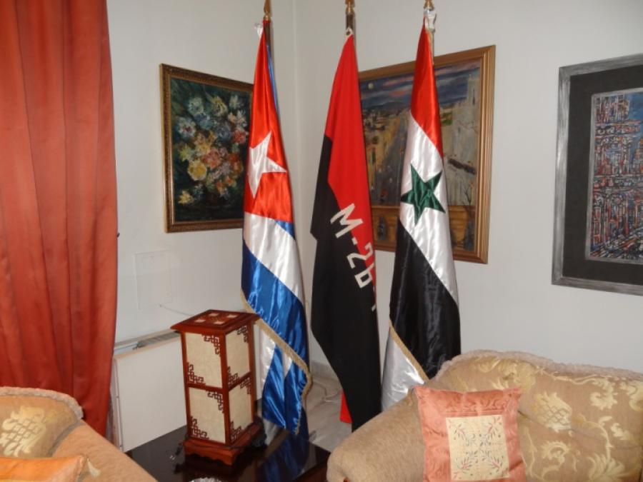 Celebrado el Día de la Rebeldía Nacional en la Embajada de Cuba en Damasco