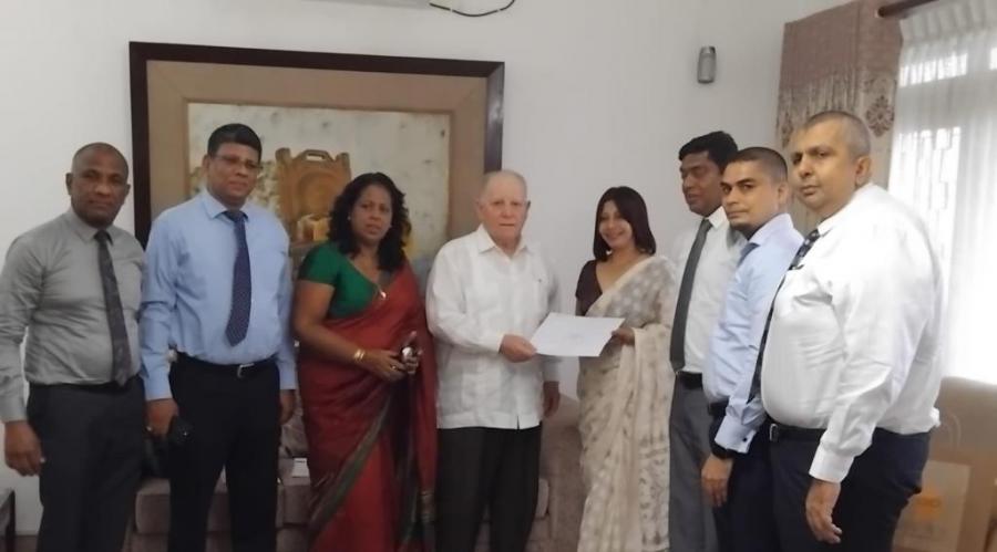 Cuban Ambassador to Sri Lanka Receives Board of Directors of the Ceylon United Business Alliance 
