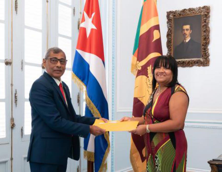 Cuban Vice Minister of Foreign Affairs Received Copies of the letters of credence from the Ambassador of Sri Lanka