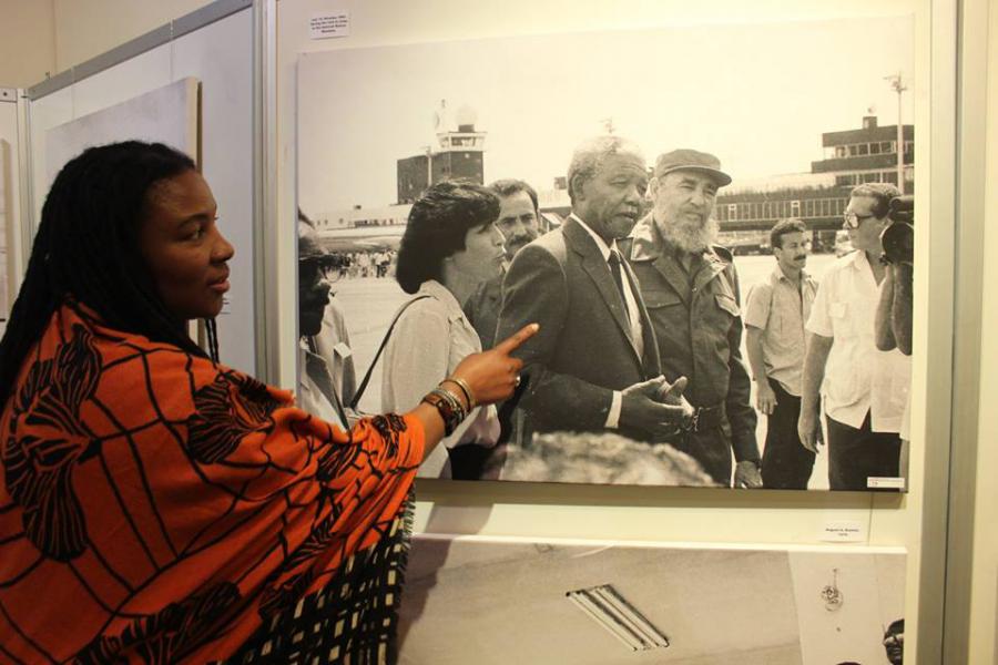 fotografíasde Fidel en Sudáfrica 