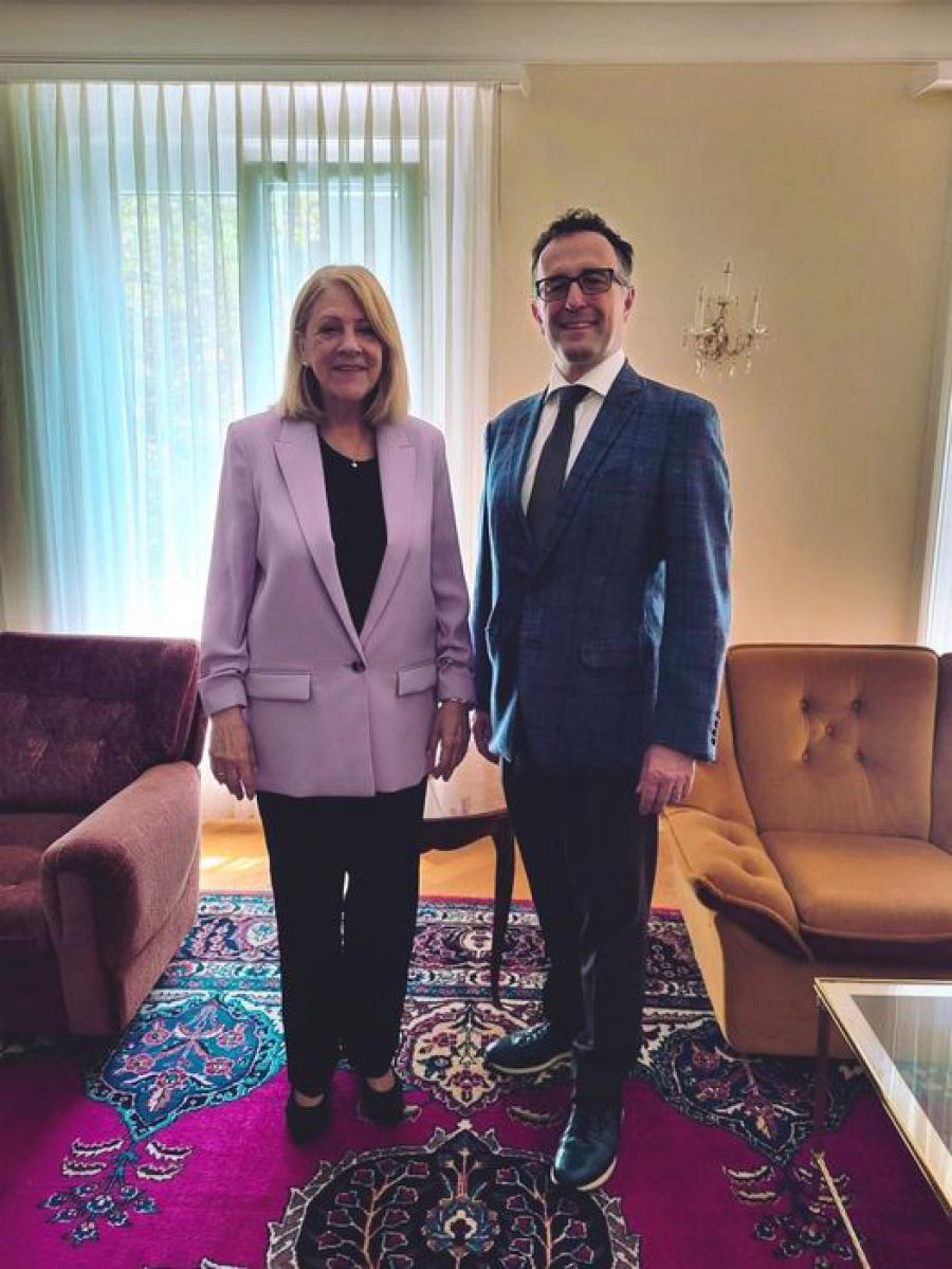 Embajadora de Cuba en Suiza recibe a nuevo Embajador de Suiza en la Habana