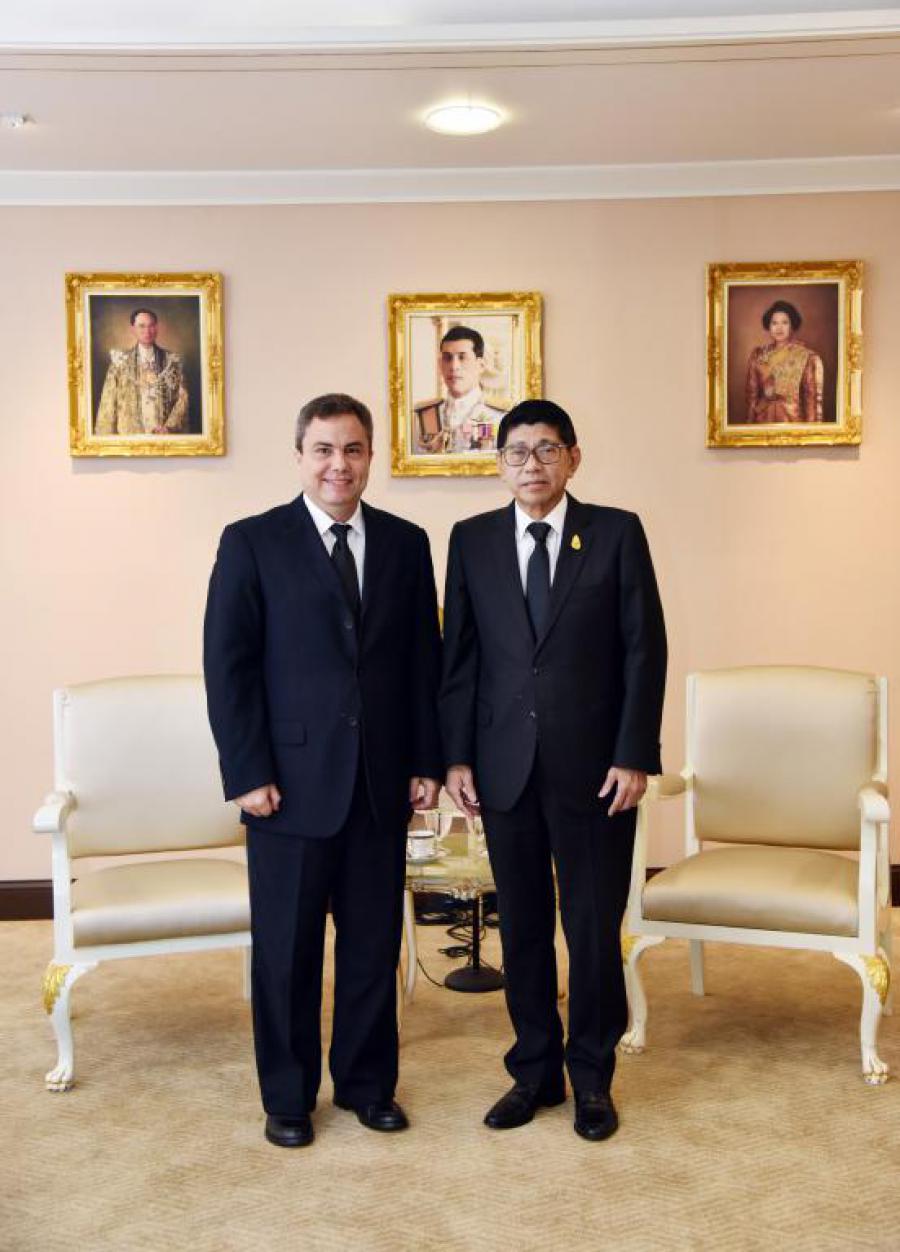 Vice Primer Ministro de Tailandia, S.E. Wissanu Krea-ngam, recibe al Embajador de Cuba en Tailandia