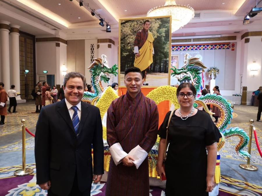 With a medical doctor from Bhutan