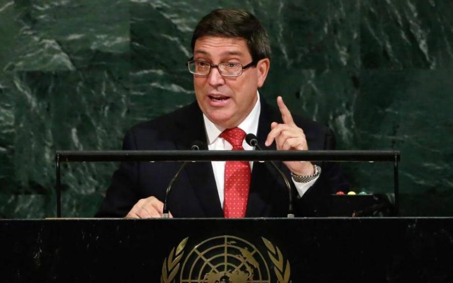 Address by the minister of Foreign Affairs of Cuba, Bruno Rodriguez to present draft resolution “Necessity of Ending the Economic, Commercial and Financial Blockade imposed by the United States of America against Cuba.” New York, June 23. 2021.